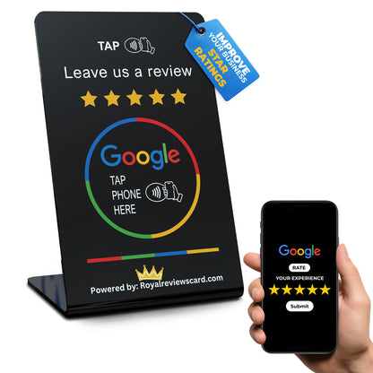 Google reviews stand