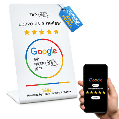 Google reviews stand